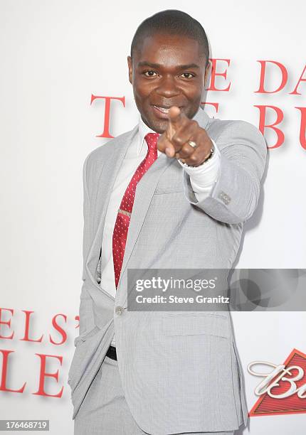 David Oyelowo arrives at the "Lee Daniels' The Butler" - Los Angeles Premiere at Regal Cinemas L.A. Live on August 12, 2013 in Los Angeles,...