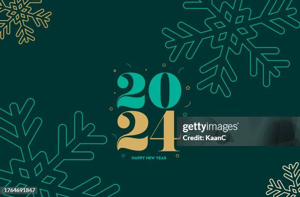 ilustrações de stock, clip art, desenhos animados e ícones de 2024. happy new year. abstract numbers on background vector illustration. holiday banner design for greeting card, invitation, calendar, etc. vector stock illustration - cartão de ano novo