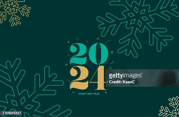 2024. happy new year. abstract numbers on background vector illustration. holiday banner design for greeting card, invitation, calendar, etc. vector stock illustration - 新年賀卡 幅插畫檔、美工圖案、卡通及圖標
