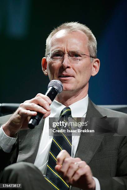 Former Rep. Bob Inglis speaks during the National Clean Energy Summit 6.0 at the Mandalay Bay Convention Center on August 13, 2013 in Las Vegas,...