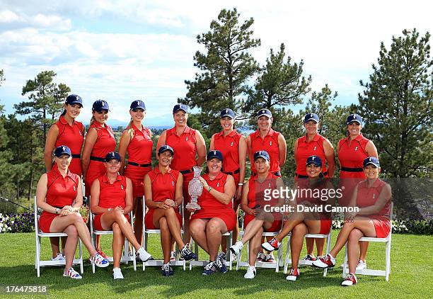 The 2013 United States Solheim Cup Team Morgan Pressel, Stacy Lewis, Laura Diaz , Meg Mallon , Dottie Pepper , Lizette Salas, Cristie Kerr, Michelle...