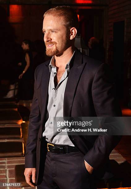 Actor Ben Foster attends the Downtown Calvin Klein with The Cinema Society screening of IFC Films' "Ain't Them Bodies Saints" after party at Refinery...
