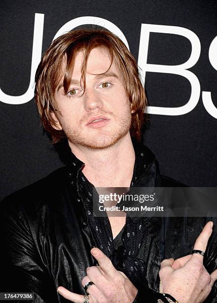 Actor Eddie Hassell arrives at the screening of Open Road Films and Five Star Feature Films' "Jobs" at Regal Cinemas L.A. Live on August 13, 2013 in...