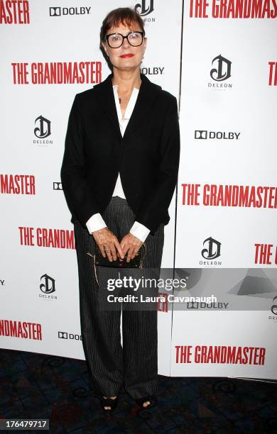 Susan Sarandon attends "The Grandmaster" screening at Regal E-Walk Stadium 13 on August 13, 2013 in New York City.