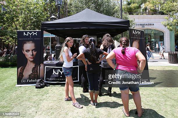 General view of atmosphere at the 'The Mortal Instruments: City Of Bones' meet and greet at The Americana at Brand on August 13, 2013 in Glendale,...