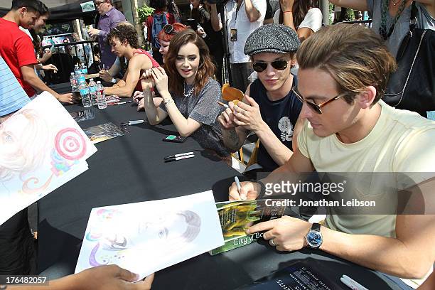 Kevin Zegers attends the 'The Mortal Instruments: City Of Bones' meet and greet at The Americana at Brand on August 13, 2013 in Glendale, California.