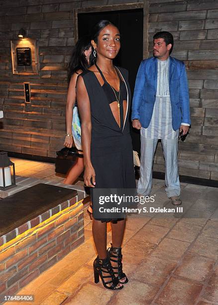 Genevieve Jones attends the Downtown Calvin Klein with The Cinema Society screening of IFC Films' "Ain't Them Bodies Saints" after party at Refinery...