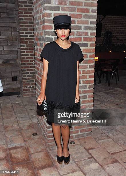 Natalia Kills attends the Downtown Calvin Klein with The Cinema Society screening of IFC Films' "Ain't Them Bodies Saints" after party at Refinery...