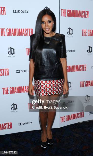 Angela Simmons attends "The Grandmaster" New York Screening at Regal E-Walk Stadium 13 on August 13, 2013 in New York City.