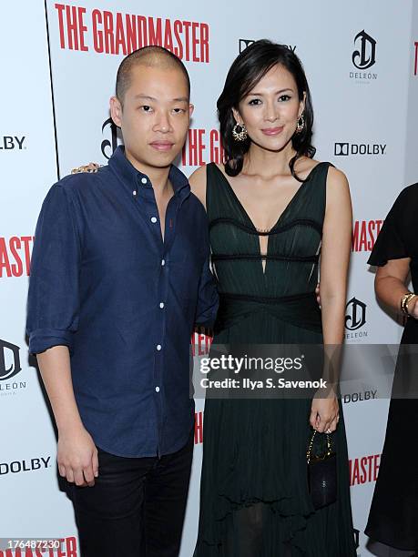 Designer Jason Wu and actress Ziyi Zhang attend "The Grandmaster" New York Screening at Regal E-Walk Stadium 13 on August 13, 2013 in New York City.