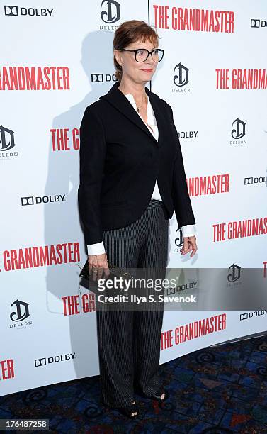 Actress Susan Sarandon attends "The Grandmaster" New York Screening at Regal E-Walk Stadium 13 on August 13, 2013 in New York City.