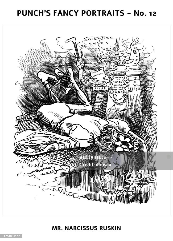 Punch's Fancy Portraits - British satire caricature illustration