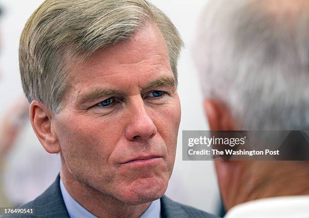 Danville VA- Virginia Gov. Robert F. McDonnell during his visit to Danville Community College Monday, August 12, 2013. .