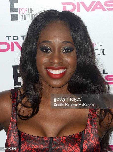 Diva Naomi arrives to the WWE SummerSlam Press Conference at Beverly Hills Hotel on August 13, 2013 in Beverly Hills, California.