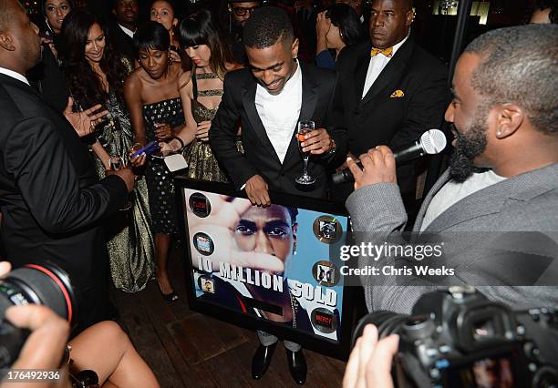 Recording artist Big Sean attends Moet Rose Lounge Los Angeles hosted by Big Sean at The London West Hollywood on August 13, 2013 in West Hollywood,...