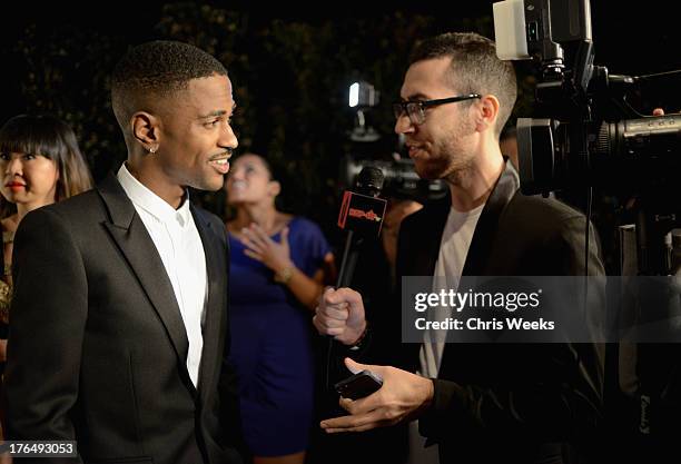 Recording artist Big Sean attends Moet Rose Lounge Los Angeles hosted by Big Sean at The London West Hollywood on August 13, 2013 in West Hollywood,...