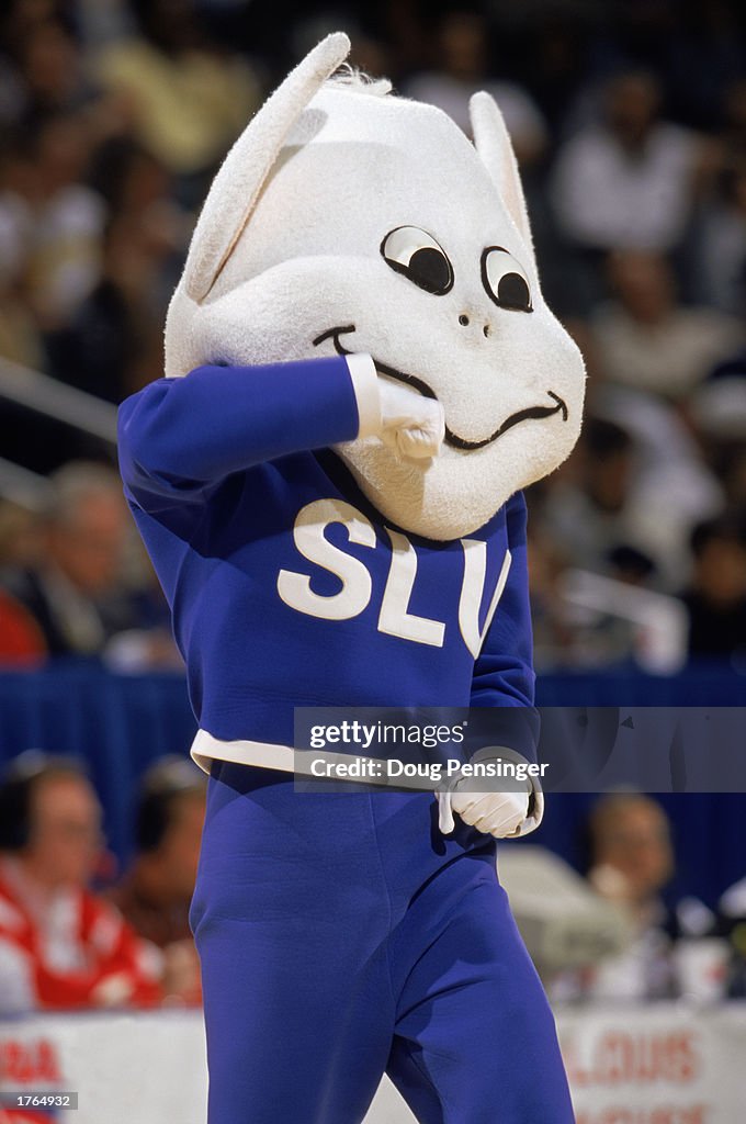 The Billiken, mascot of St. Louis University