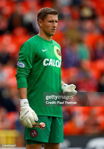 Radoslaw Cierzniak of Dundee United in action during the Scottish Premier League match between Dundee United and Inverness Caledonian Thistle at...