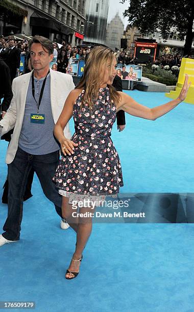 Jennifer Aniston attends the European Premiere of 'We're The Millers' at Odeon West End on August 14, 2013 in London, England.