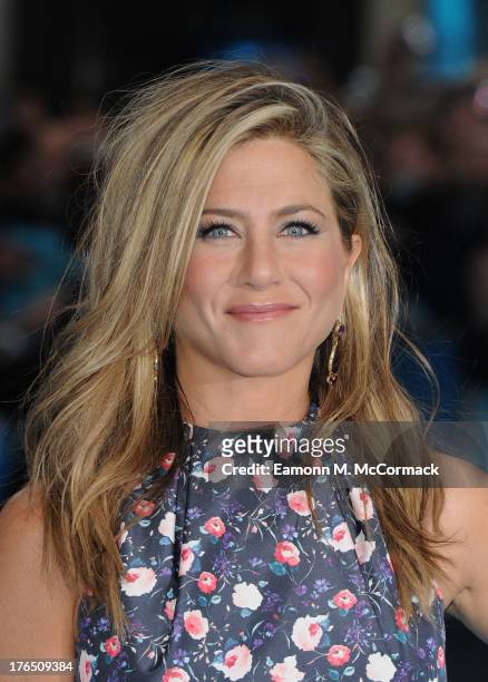 Jennifer Aniston attends the European premiere of 'We're The Millers' at Odeon West End on August 14, 2013 in London, England.
