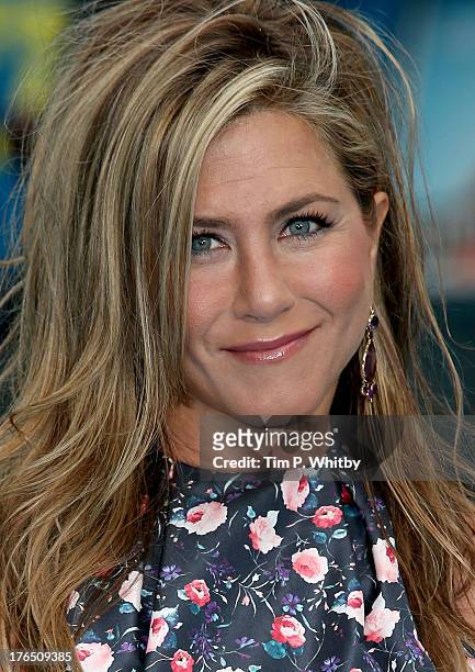 Jennifer Aniston attends the European premiere of 'We're The Millers' at Odeon West End on August 14, 2013 in London, England.