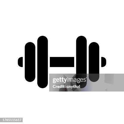 DUMBBELL Icon Solid Style. Vector Icon Design Element for Web Page, Mobile App, UI, UX Design DUMBBELL Icon Solid Style. Vector Icon Design Element for Web Page, Mobile App, UI, UX Design