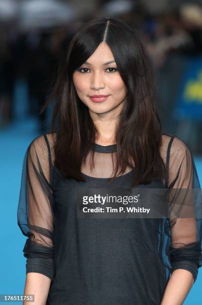 Gemma Chan attends the European premiere of 'We're The Millers' at Odeon West End on August 14, 2013 in London, England.