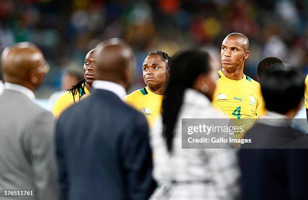 Siphiwe Tshabalala during the 2013 Nelson Mandela Challenge match between South Africa and Nigeria at Moses Mabhida Stadium on August 14, 2013 in in...