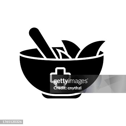 HERBAL MEDICINE Icon Solid Style. Vector Icon Design Element for Web Page, Mobile App, UI, UX Design HERBAL MEDICINE Icon Solid Style. Vector Icon Design Element for Web Page, Mobile App, UI, UX Design