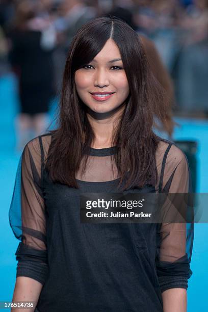 Gemma Chan attends the European premiere of 'We're The Millers' at Odeon West End on August 14, 2013 in London, England.