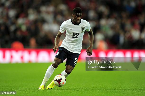 Wilfried Zaha of England during the International Friendly match between England and Scotland at Wembley Stadium on August 14, 2013 in London,...