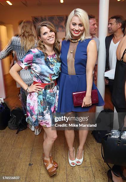 Pips Taylor and Kimberly Wyatt attends the launch of Urban Expression by Swatch at Blackall Studios on August 14, 2013 in London, England.