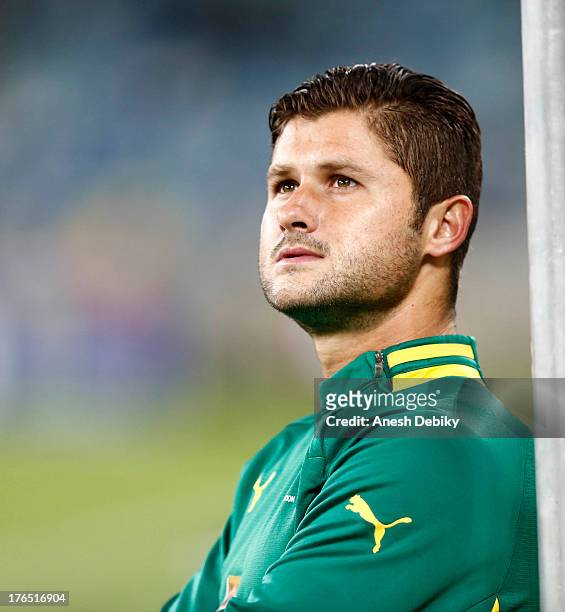 Marc van Heerden during the 2013 Nelson Mandela Challenge match between South Africa and Nigeria at Moses Mabhida Stadium on August 14, 2013 in in...
