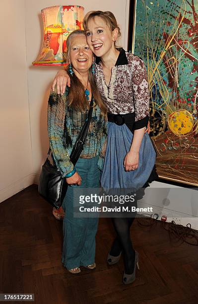 Cast member Hattie Morahan and mother Anna Carteret attend an after party following the press night performance of 'A Doll's House' at The Hospital...