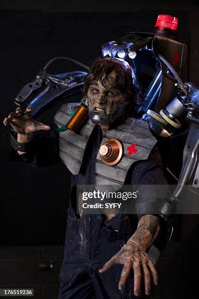 Junkyard Cyborg" Episode 309 -- Pictured: Makeup by Roy --