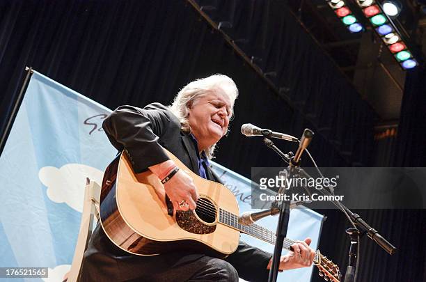 Ricky Skaggs promotes the new book "Kentucky Traveler: My Life in Music" and performs at Rosborough Cultural Arts and Wellness on August 14, 2013 in...
