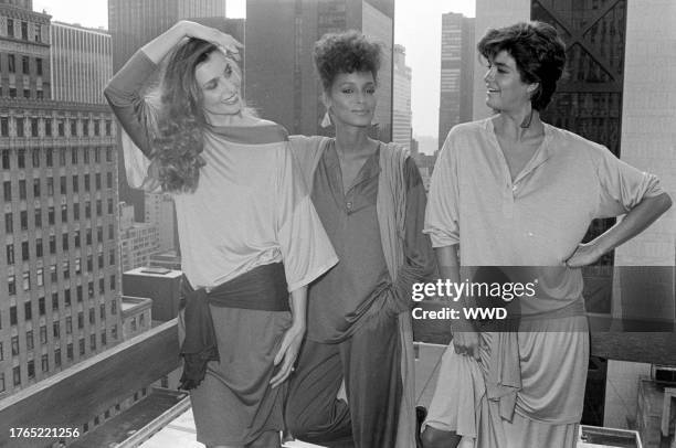 Models Apollonia van Ravenstein AKA Apples, Sheila Johnson, and Janice Dickinson