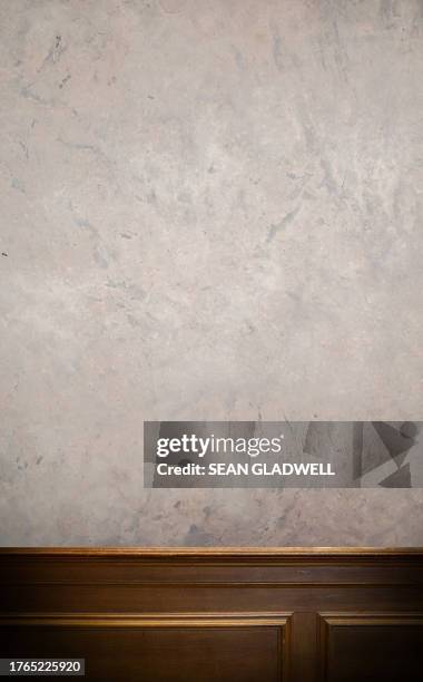 wood panel and marble texture wall - antique frame wall stock pictures, royalty-free photos & images
