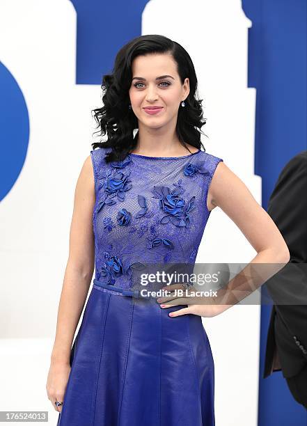 Katy Perry attends the 'Smurfs 2' Los Angeles premiere held at Regency Village Theatre on July 28, 2013 in Westwood, California.