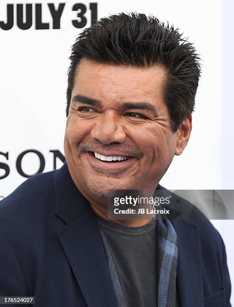 George Lopez attends the 'Smurfs 2' Los Angeles premiere held at Regency Village Theatre on July 28, 2013 in Westwood, California.