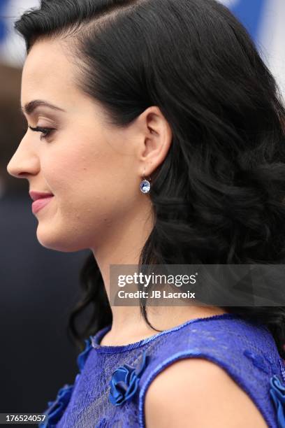 Katy Perry attends the 'Smurfs 2' Los Angeles premiere held at Regency Village Theatre on July 28, 2013 in Westwood, California.