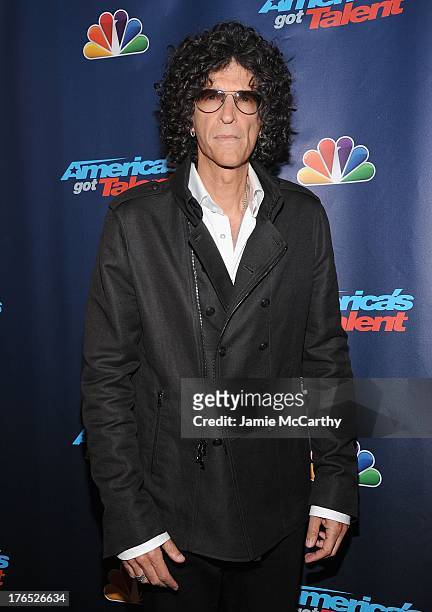 Howard Stern attends the "America's Got Talent" Post Show Red Carpet at Radio City Music Hall on August 14, 2013 in New York City.