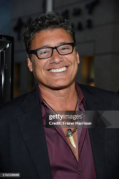 Actor Steven Bauer arrives at the Premiere Of "Dark Tourist" at ArcLight Hollywood on August 14, 2013 in Hollywood, California.