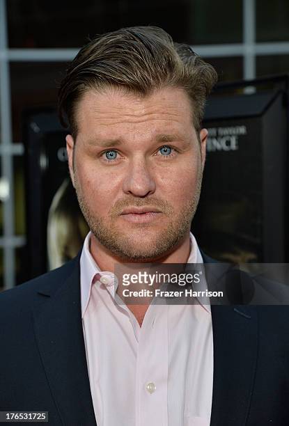 Produer Zachery Ty Bryan arrives at the Premiere Of "Dark Tourist" at ArcLight Hollywood on August 14, 2013 in Hollywood, California.