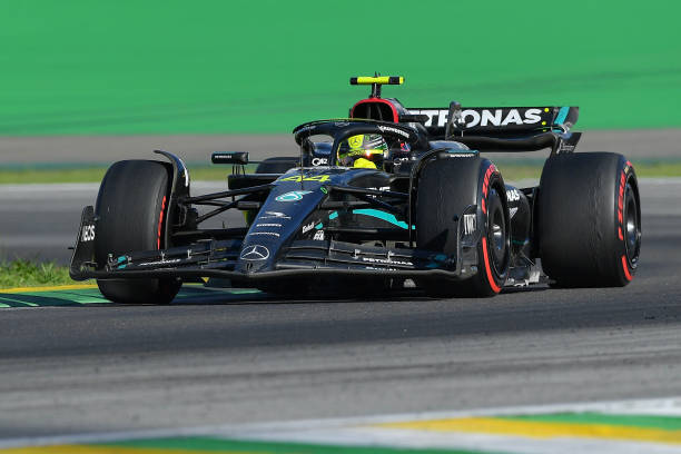 Lewis Hamilton Mercedes at Sao Paulo Grand Prix