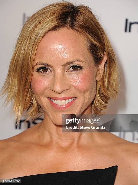 Maria Bello arrives at the 12th Annual InStyle Summer Soiree at Mondrian Los Angeles on August 14, 2013 in West Hollywood, California.