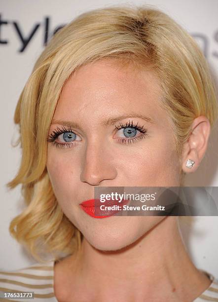 Brittany Snow arrives at the 12th Annual InStyle Summer Soiree at Mondrian Los Angeles on August 14, 2013 in West Hollywood, California.