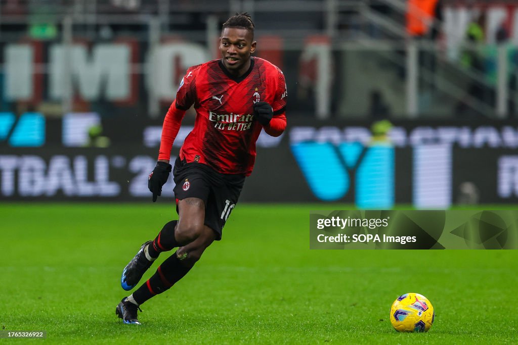 Rafael Leao of AC Milan seen in action during 202324 Serie A football ...