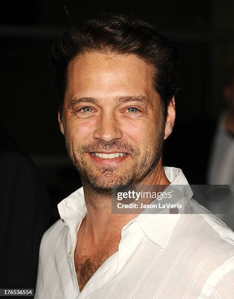 Actor Jason Priestley attends the premiere of "Dark Tourist" at ArcLight Hollywood on August 14, 2013 in Hollywood, California.