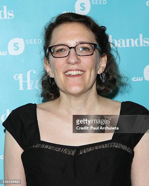 Writer Jane Espenson attends the premiere of "Husbands" at The Paley Center for Media on August 14, 2013 in Beverly Hills, California.